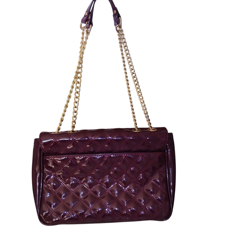 Anne Klein Quilted Burgundy Shoulder Or Crossbody Bag - Picture 2 of 7